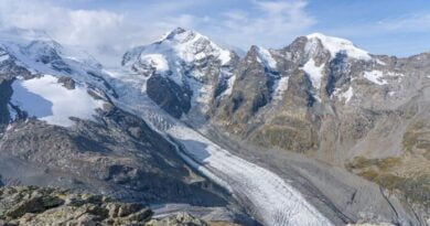 glaciares en los Alpes